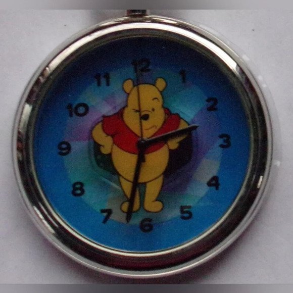 Disney Winnie Pooh Pocket Watch! Clip On! - Picture 3 of 5